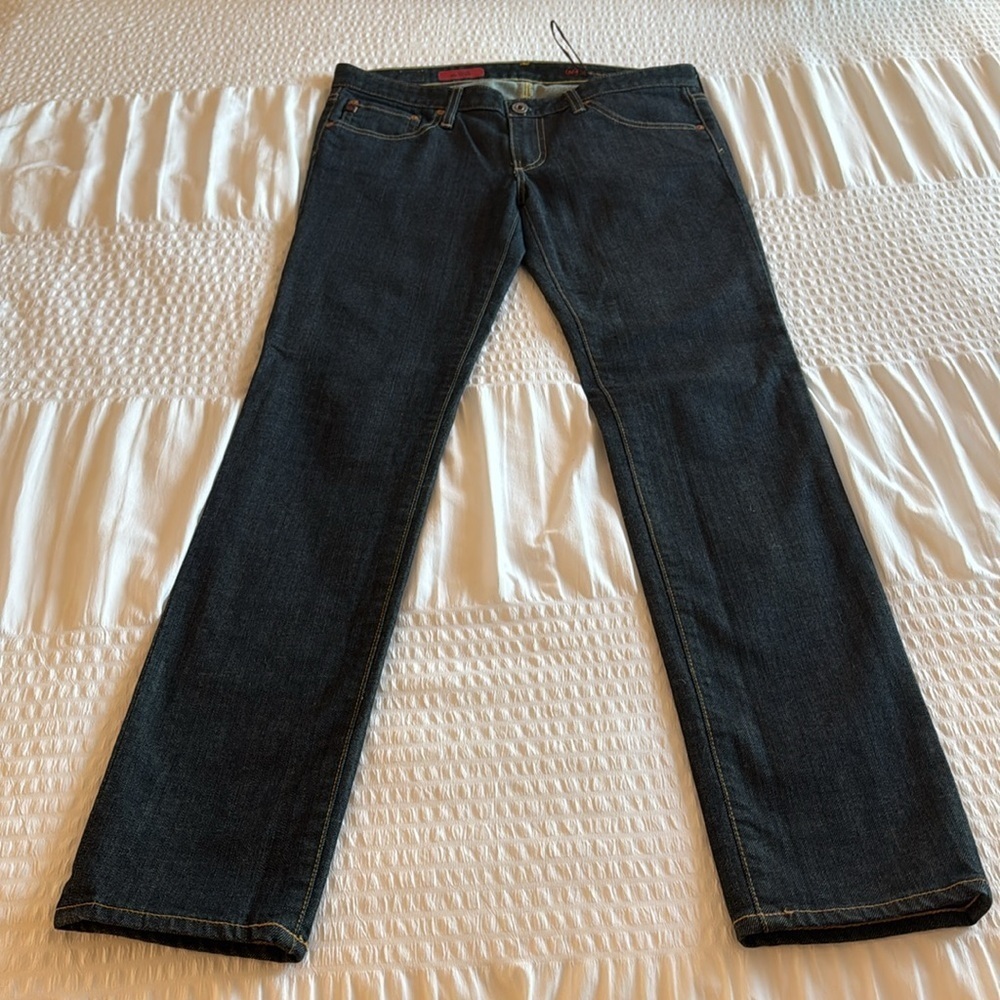 ag Adriano Goldschmied “the stilt” straight leg dark wash jeans size 29R - Picture 11 of 16